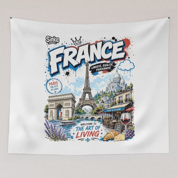 Item preview, France Graffiti Streetwear Typography Design designed and sold by AtuqStudio.
