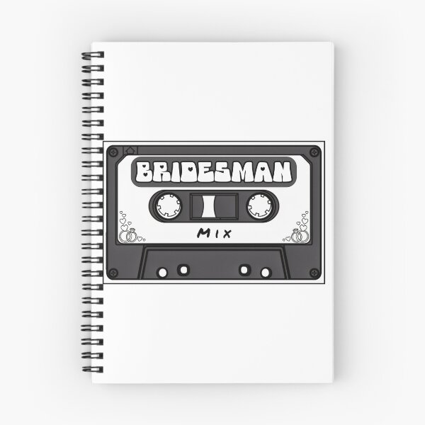 Item preview, Bridesman Mix Tape Retro Wedding Party Cassette Design designed and sold by MusicFanTees.