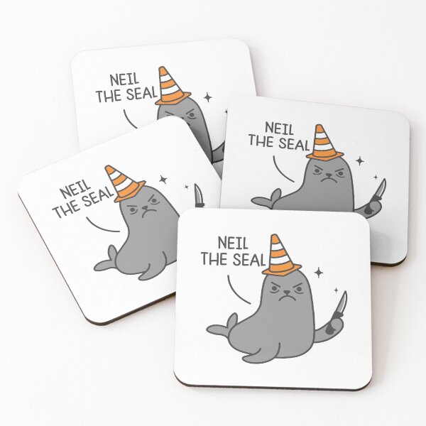 Item preview, Neil the seal Deal with it Funny Sea Lion designed and sold by gunaone-design.