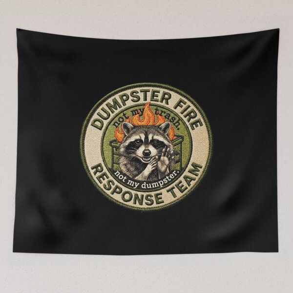 Item preview, Dumpster Fire Response Team – Raccoon With Zero F’s Given designed and sold by gear-posters.