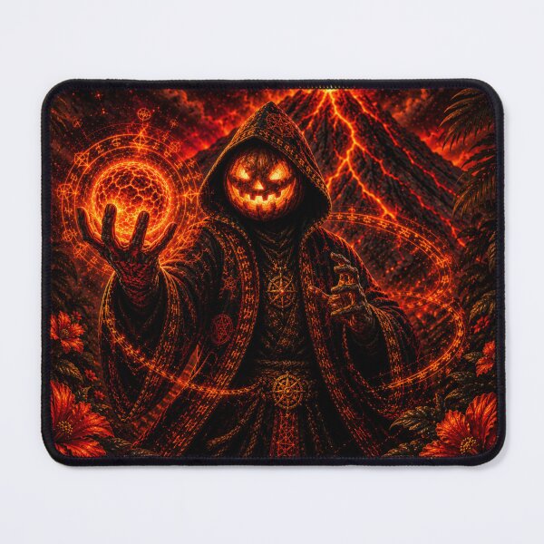 Item preview, Headless Horseman Volcanic Sorcerer – Horror Fantasy Art designed and sold by TheHorsemanRidesAgain.