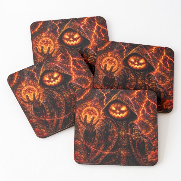 Item preview, Headless Horseman Volcanic Sorcerer – Horror Fantasy Art designed and sold by TheHorsemanRidesAgain.
