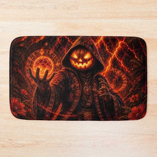 Item preview, Headless Horseman Volcanic Sorcerer – Horror Fantasy Art designed and sold by TheHorsemanRidesAgain.