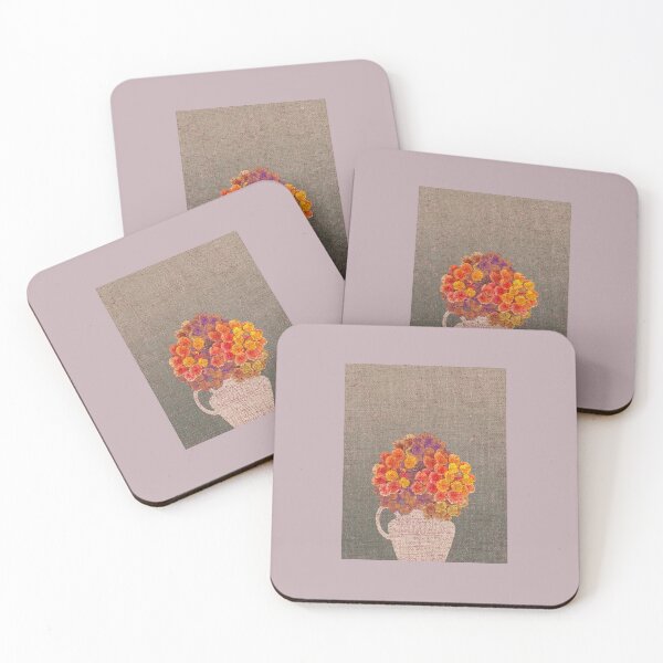 Item preview, Orange flowers bouquet still life  designed and sold by RhoQA.
