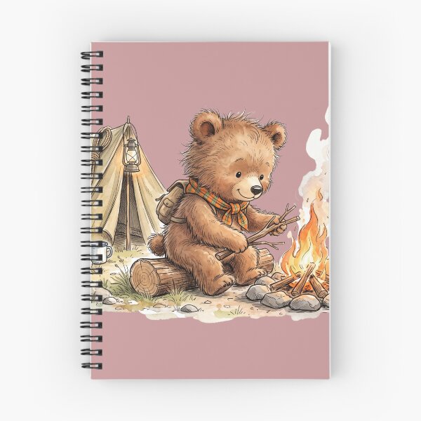 Item preview, Cute Watercolor Bear Cub by Campfire Cozy Camping Art designed and sold by BreezifyDesignStudio.