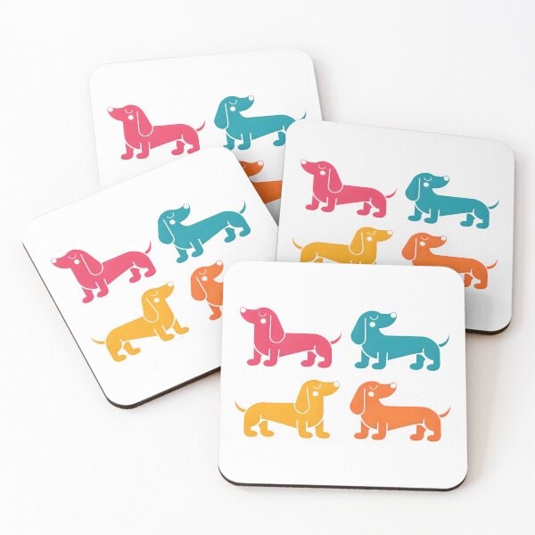 Item preview, Colorful Dachshund Pop Art Retro Dog Grid designed and sold by DariaOltes.