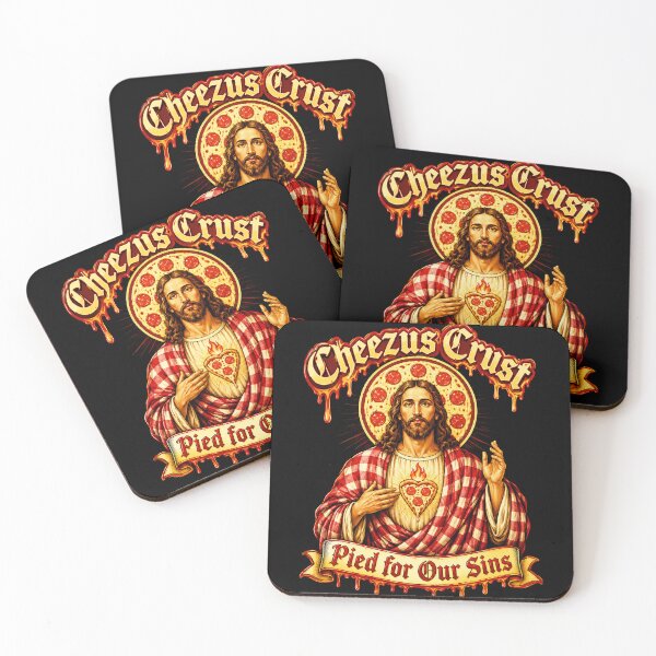 Item preview, Cheezus Crust Pied for Our Sins - Pizza Jesus designed and sold by Victor Shadehorn.