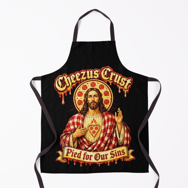 Item preview, Cheezus Crust Pied for Our Sins - Pizza Jesus designed and sold by Victor Shadehorn.