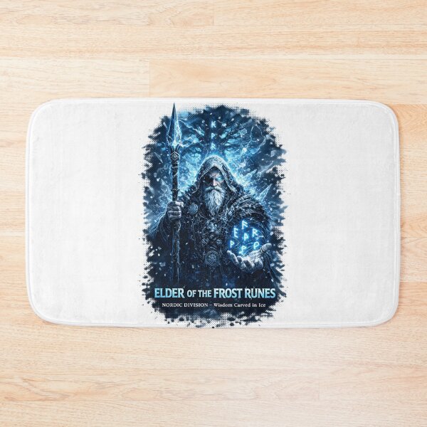 Item preview, Elder of the Frost Runes Nordic Wizard Viking Mythology T-Shirt  Description designed and sold by Bizon2910.
