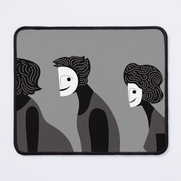 Item preview, crowd of people walking with smiling masks designed and sold by matintheworld ( delcarmat ).