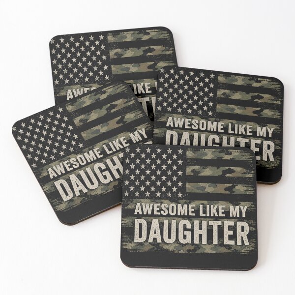 Item preview, Awesome Like My Daughter Camo USA Flag Fathers Day designed and sold by viectory.