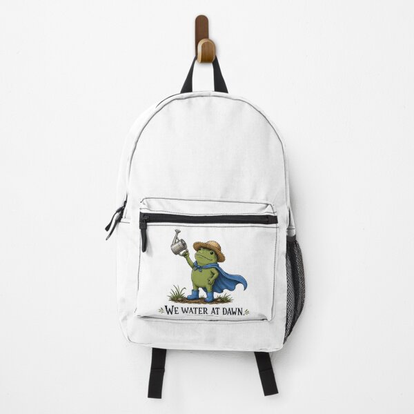Item preview, We water at dawn – Funny Gardener Frog | Cottagecore Design for Gardening Enthusiasts designed and sold by medgh7.