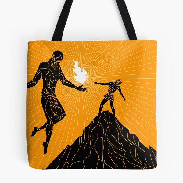 Item preview, prometheus giving fire to humanity in greek mythology designed and sold by matintheworld ( delcarmat ).