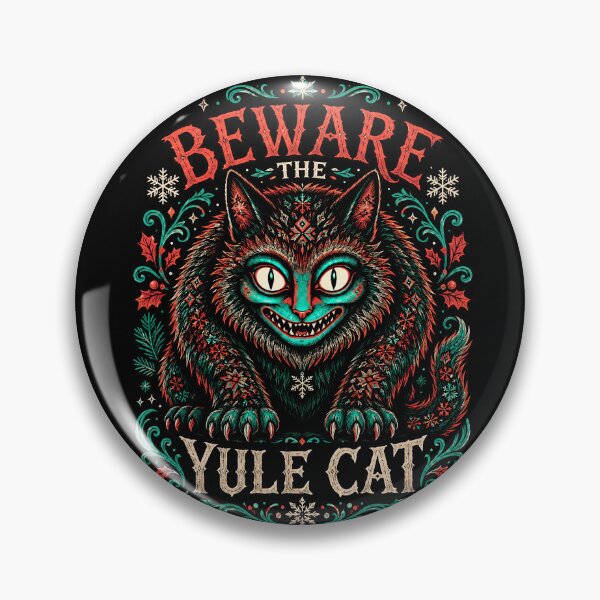 Item preview, Beware the Yule Cat Holiday Folklore Horror designed and sold by Victor Shadehorn.