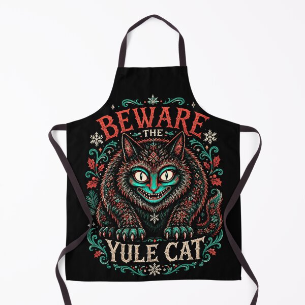 Item preview, Beware the Yule Cat Holiday Folklore Horror designed and sold by Victor Shadehorn.