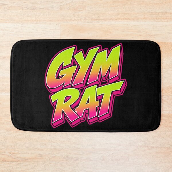 Item preview, Gym Rat Neon Graffiti – Lime to Hot Pink Gradient Fitness Design designed and sold by ShirtRemarks.