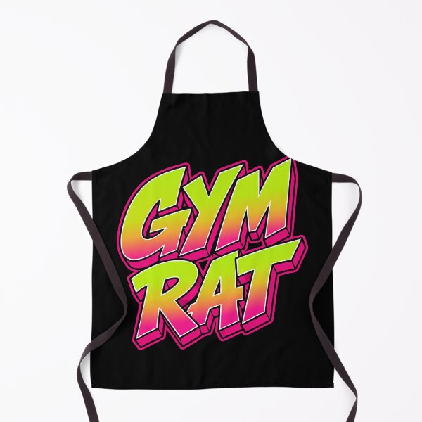 Item preview, Gym Rat Neon Graffiti – Lime to Hot Pink Gradient Fitness Design designed and sold by ShirtRemarks.