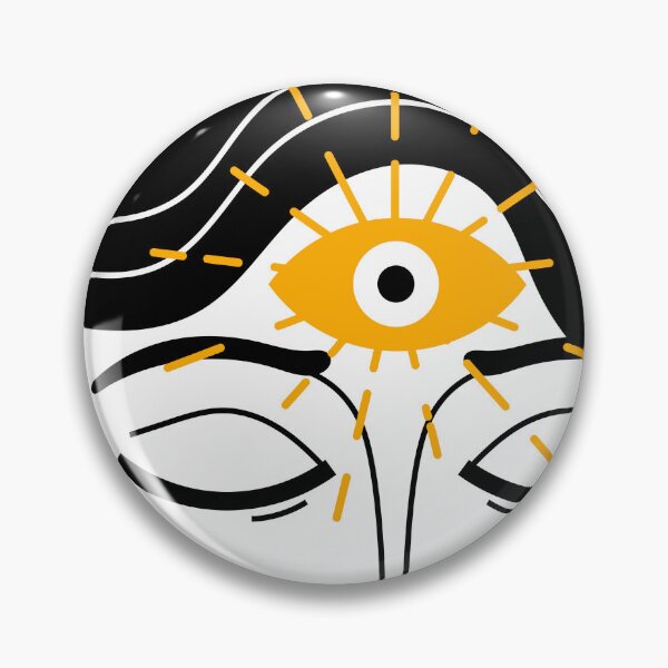 Item preview, woman opening the third eye with a mandala background designed and sold by matintheworld ( delcarmat ).