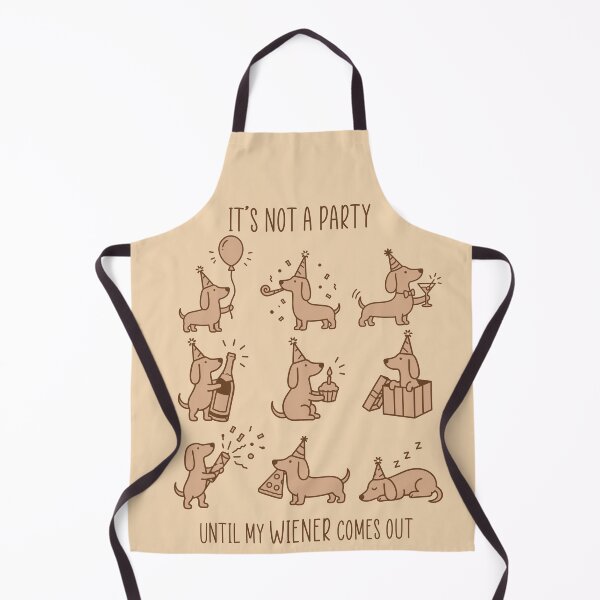 Item preview, It's Not a Party Until My Wiener Comes Out Funny Dachshund Owner Shirt designed and sold by CrimsonLizard.