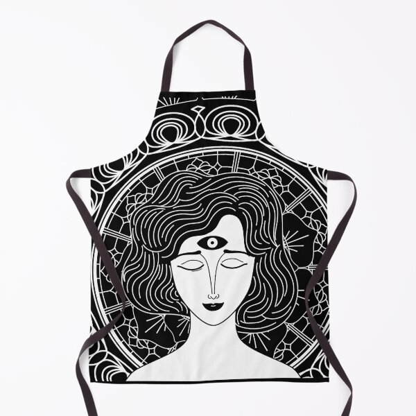 Item preview, woman opening the third eye with a mandala background designed and sold by matintheworld ( delcarmat ).