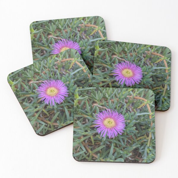 Item preview, Purple Ice Flowers Amidst the Greenery (Sea Fig) designed and sold by gaohao1.