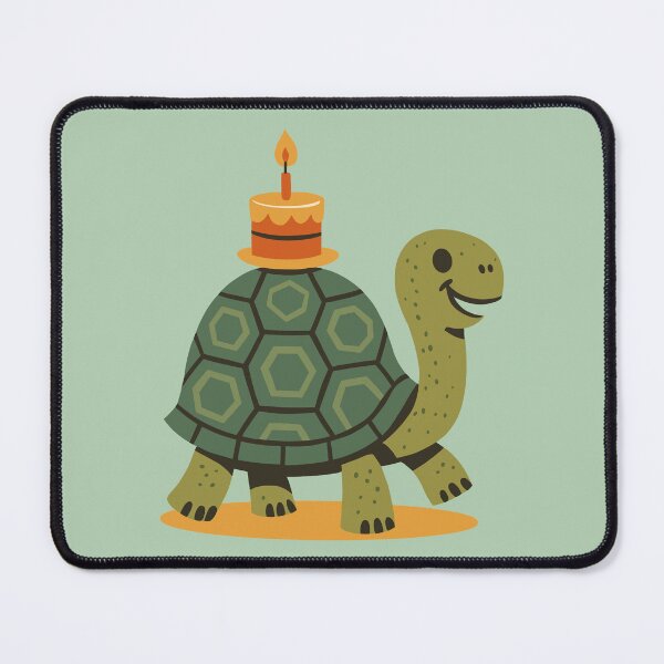 Item preview, Tortoise with a Birthday Cake designed and sold by Ghost on Toast.
