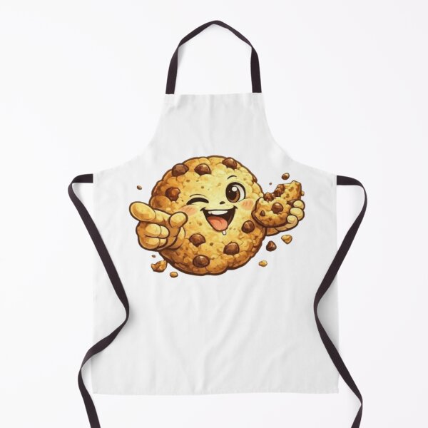 Item preview, Happy Winking Chocolate Chip Cookie – Cute Kawaii Dessert Cartoon designed and sold by Northern Glow Art.