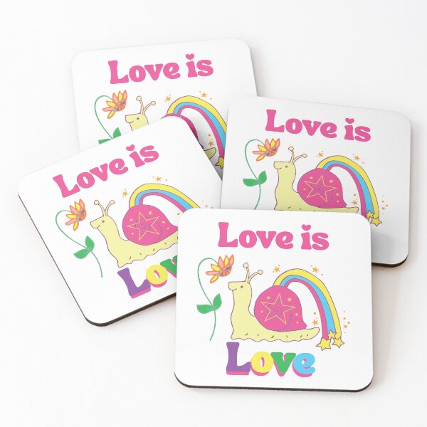 Item preview, Love is Love rainbow garden snail  designed and sold by LauraCoxArt.