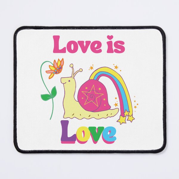 Item preview, Love is Love rainbow garden snail  designed and sold by LauraCoxArt.