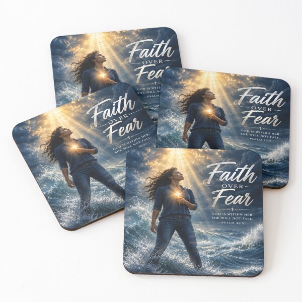 Item preview, Faith Over Fear Christian Inspirational Art designed and sold by Faith & Grace design .