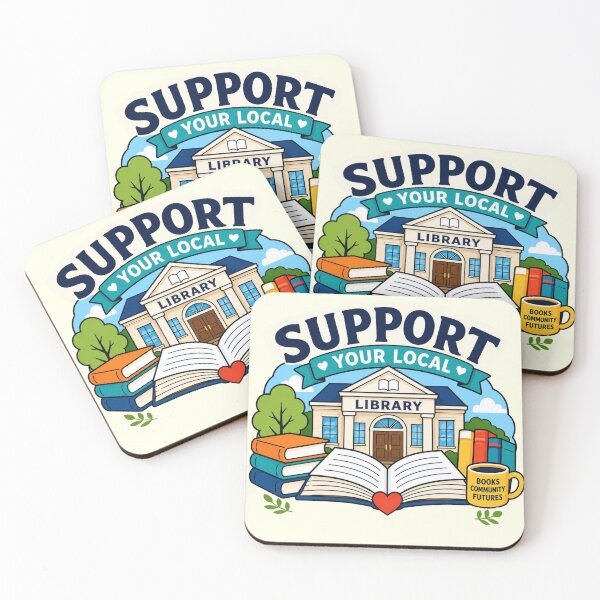 Item preview, Support Your Local Library designed and sold by Myra365Art.