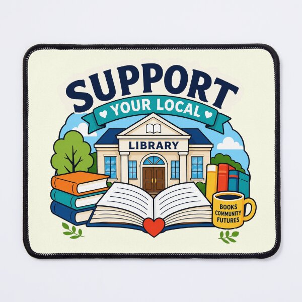Item preview, Support Your Local Library designed and sold by Myra365Art.
