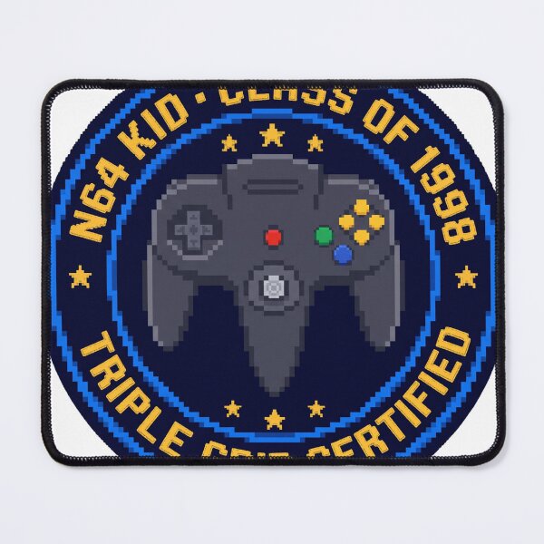Item preview, N64 Kid Class of 1998 Retro Nintendo Badge Pixel Art Gaming Nostalgia Sticker designed and sold by Gaming Retro.