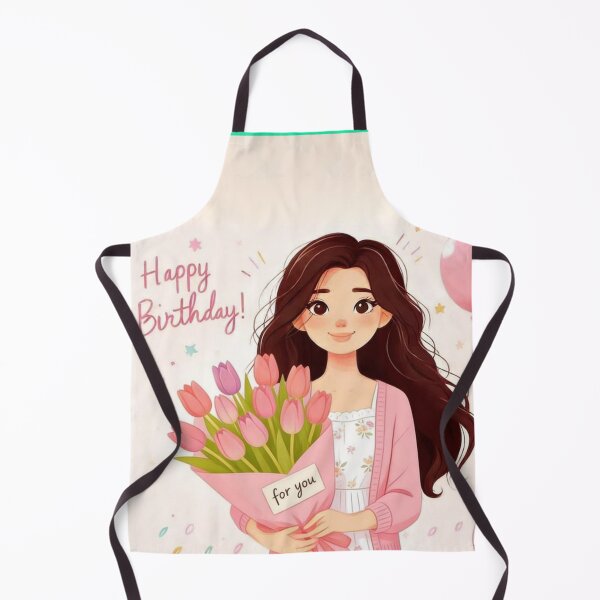 Item preview, Happy Birthday Cute Girl Tulips designed and sold by Innova_Creations.