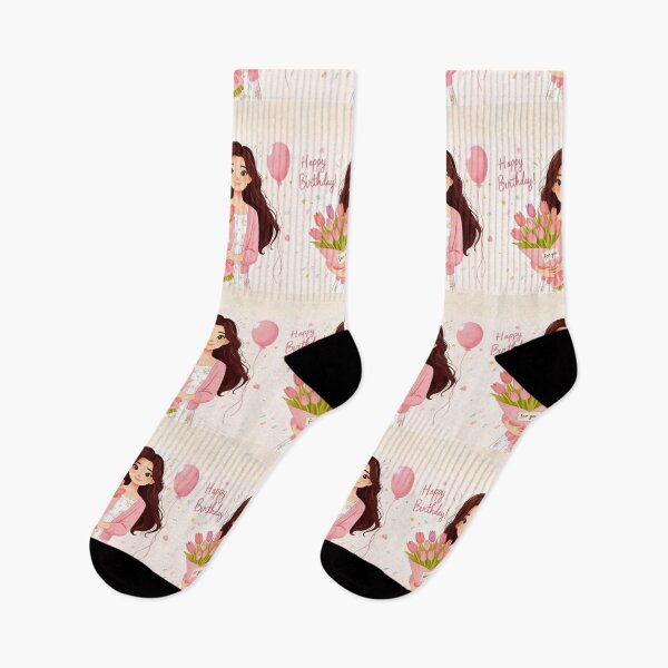 Item preview, Happy Birthday Cute Girl Tulips designed and sold by Innova_Creations.