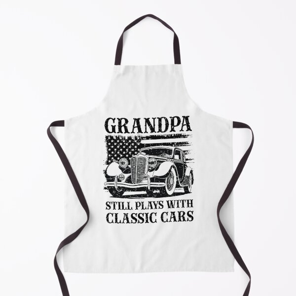 Item preview, Grandpa Still Plays With Classic Cars Vintage American Flag designed and sold by Dmetalx Art Apparel.