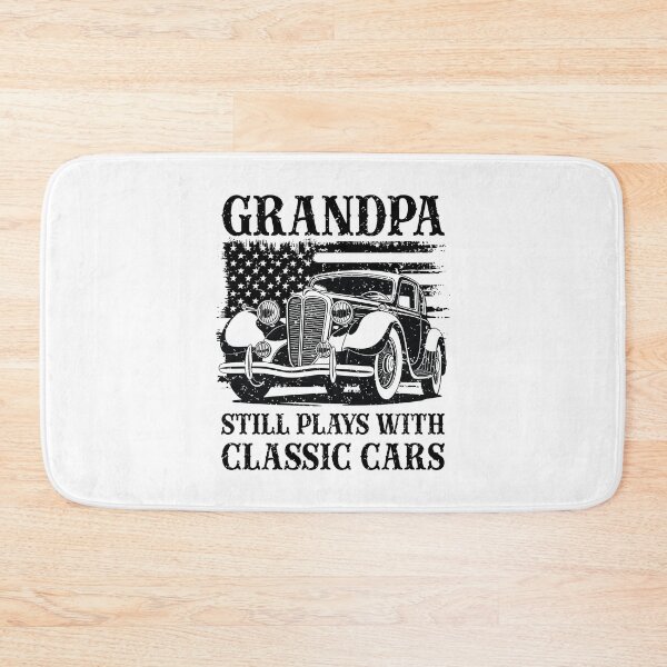 Item preview, Grandpa Still Plays With Classic Cars Vintage American Flag designed and sold by Dmetalx Art Apparel.