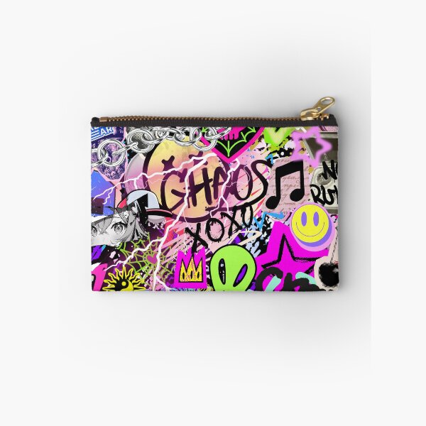 Item preview, Y2K Chaos Stickerbomb Retro Vaporwave Aesthetic Collage designed and sold by Side By Side Studio.