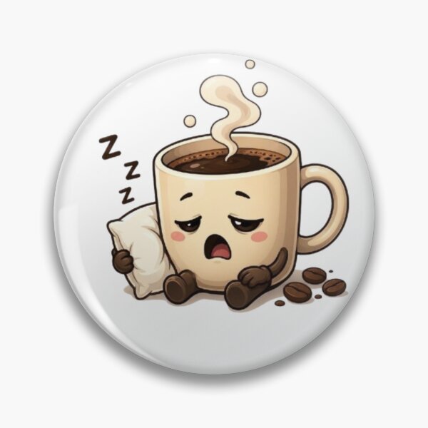 Item preview, Tired Coffee Mug Yawning – Cute Sleepy Morning Caffeine Cartoon designed and sold by Northern Glow Art.