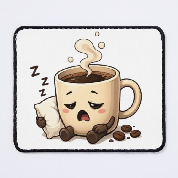 Item preview, Tired Coffee Mug Yawning – Cute Sleepy Morning Caffeine Cartoon designed and sold by Northern Glow Art.