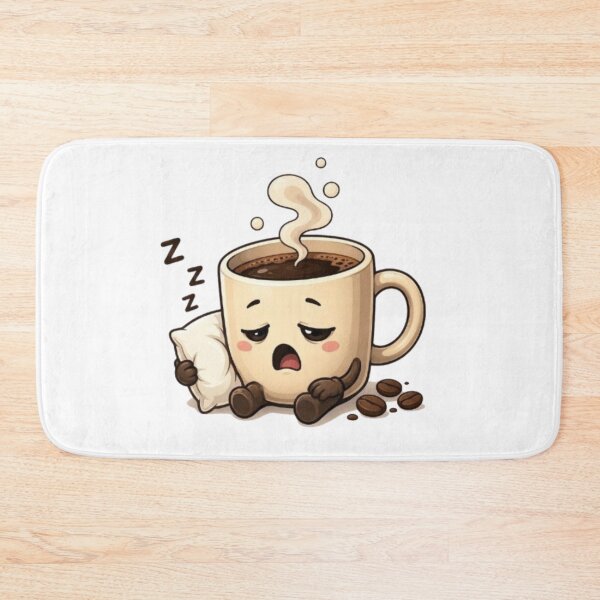 Item preview, Tired Coffee Mug Yawning – Cute Sleepy Morning Caffeine Cartoon designed and sold by Northern Glow Art.