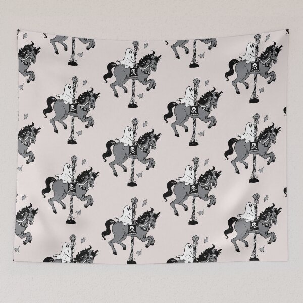 Item preview, Haunted Carousel Horse | Cute Ghost designed and sold by LauraCoxArt.