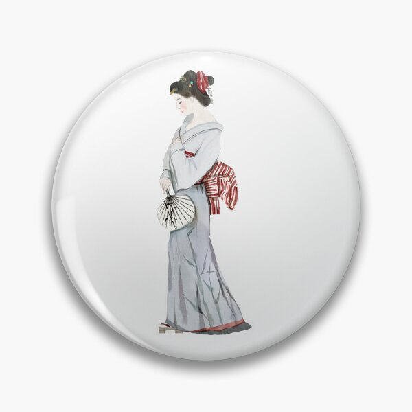 Item preview, Elegant Japanese Geisha Kimono Art designed and sold by InakaLifePhoto.