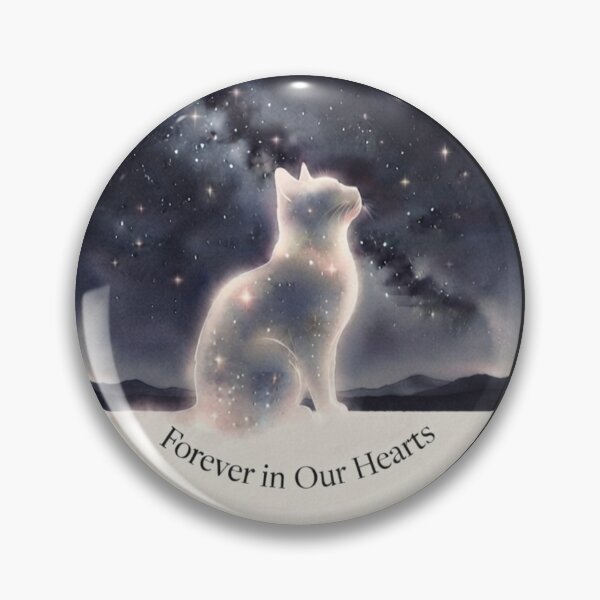 Item preview, Forever In Our Hearts – Celestial Cat Memorial Tribute designed and sold by Fatomfatom.