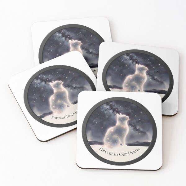 Item preview, Forever In Our Hearts – Celestial Cat Memorial Tribute designed and sold by Fatomfatom.