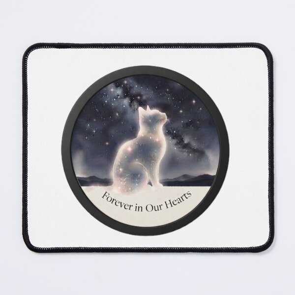 Item preview, Forever In Our Hearts – Celestial Cat Memorial Tribute designed and sold by Fatomfatom.