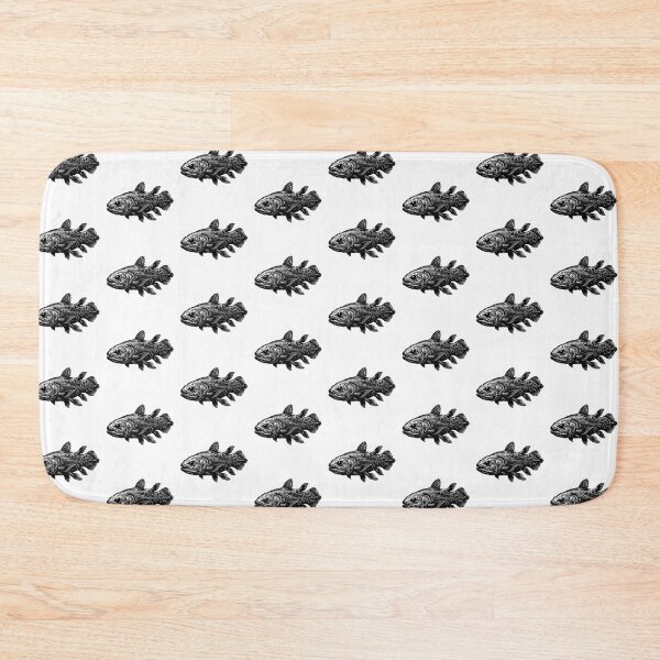 Item preview, Vintage Woodcut Coelacanth Illustration designed and sold by DuckOddity.
