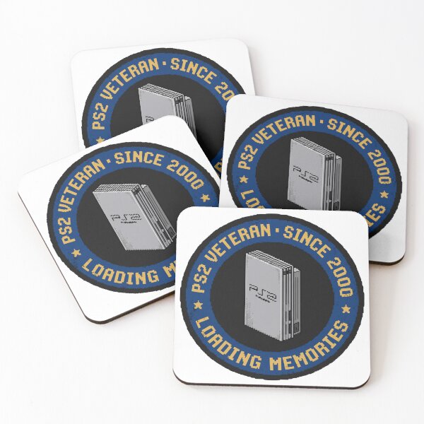 Item preview, PS2 Veteran Since 2000 Retro PlayStation Badge Pixel Art Gaming Nostalgia Sticker designed and sold by Gaming Retro.