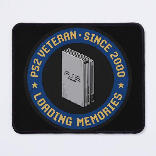 Item preview, PS2 Veteran Since 2000 Retro PlayStation Badge Pixel Art Gaming Nostalgia Sticker designed and sold by Gaming Retro.
