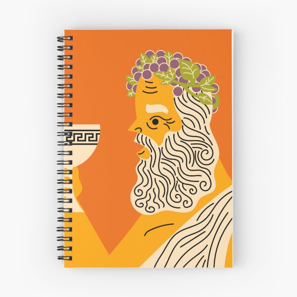 Item preview, dionysus greek god of wine drinking from a big goblet designed and sold by matintheworld ( delcarmat ).